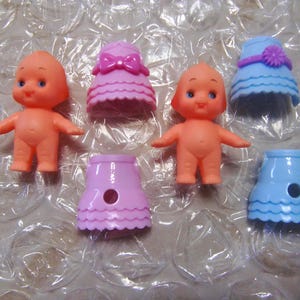Kewpie Cute Vintage Doll with dress-up goods miniature Kewpie dolls Japan