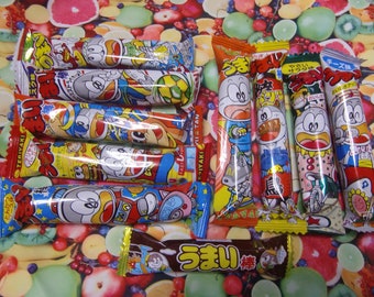 Japanische Snacks / 10 Geschmacksrichtungen / Umaibo Japanische Dagashi / Asiatische Snackbox / Süßigkeiten