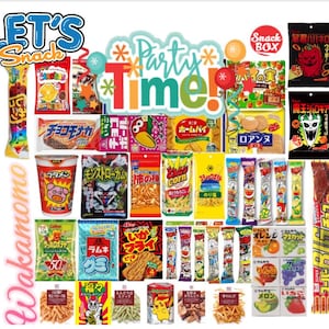 Special offer Lets Snack Japanese Snacks Candy Box Party Box,Sweet savory International Snack Exotic Snack Box Birthday Gift Box Love japan