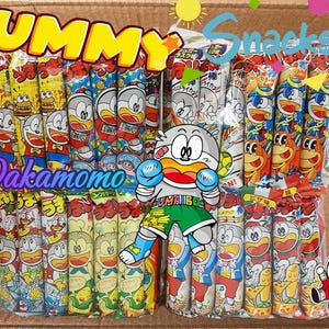 Umaiwa Party Mix puffed Snack/8 Flavor x 3 /Umaibo Dagashi/Asian snack /Birthday/Gift box/with a Personalised Message