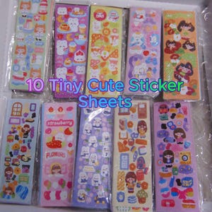Kawaii Sticker / 10 x sheets cute Japanese decals Gift Set for girls