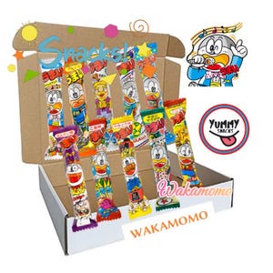 Mélange festif japonais Umaiwa soufflé, snacks/10 pcs12 pcs/Umaiwo Dagashi/collation asiatique/bonbons/anniversaire/boîte cadeau/avec un message personnalisé