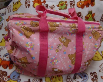 Rilakkuma large capacity big pattern bag/shopping tote Bag pink FREE SHIPPING