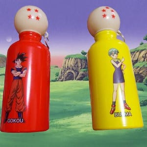 Rare Dragon Ball Z x KFC Water Bottle Son Goku Bulma Vintage