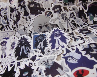 Adesivi anime FPE: decalcomanie animate per l'educazione cartacea fondamentale, ideali per scrapbooking, junk journaling, creazione di biglietti e regali.