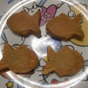Taiyaki Snack / Snack in Fischform /japanische Mochiri /Azuki Rote Bohnen Paste /Vanillecreme / Exotic Wagashi,Season Limited