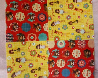 Papel de diseño de origami Licca-chan retro pop, papel decorativo para manualidades, proyectos de bricolaje para niños