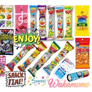 Snacks Candy Ramune,Sweet savory Asian Snacks, Exotic Snack, Birthday Gift Box,Party, Süßigkeiten, Naschpakete,Snack box Gifting