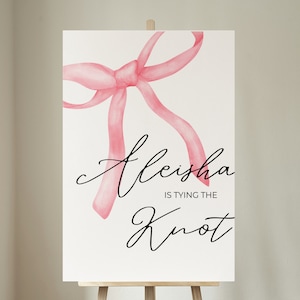 Panneau de bienvenue pour la douche nuptiale Panneau de bienvenue de mariage minimal pour EVJF pour enterrement de vie de jeune fille / Enfant Décorations de fête Modèle Téléchargement immédiat