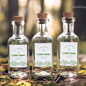 Camp Bachelorette Mini Tequila Custom Label for Bottle Camp Bachelorette Label for Mini Bottle Bachelorette Party Favors Mini Liquor Labels