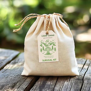 Etiquetas para el kit de supervivencia de la despedida de soltera en el campamento Etiquetas para regalos de despedida de soltera en el campamento Etiquetas para bolsas de bienvenida para el fin de semana en el bosque Etiquetas para bolsas de regalos
