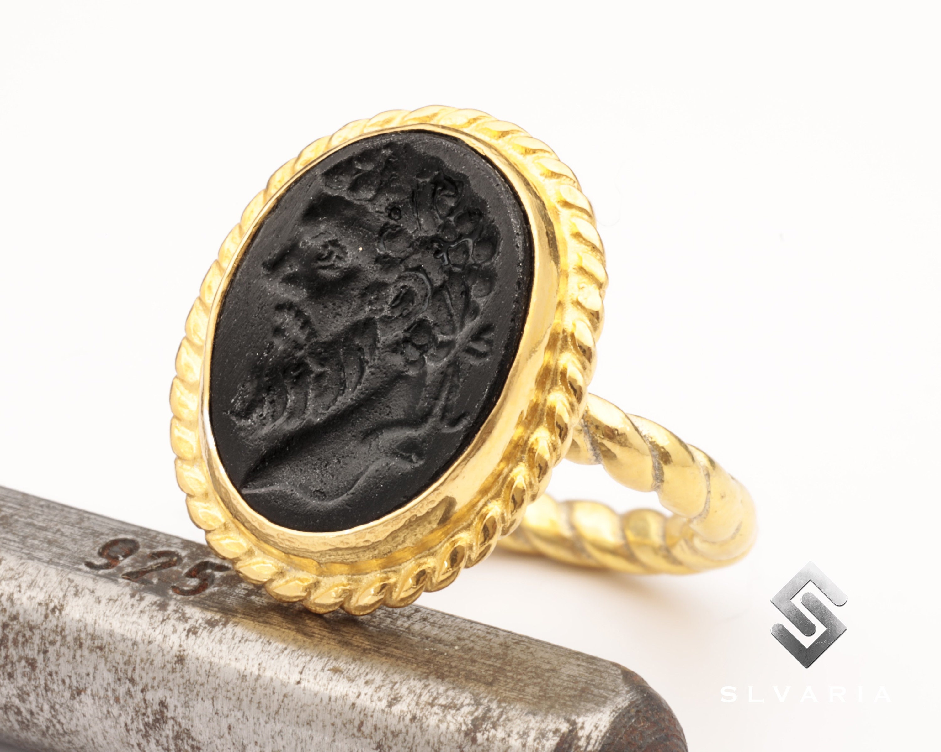 Bague Effigie Jules César Taille 54 - Faite Main, Occasion, Bijou Historique