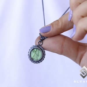 Black Oxidized Angel Greek Coin Pendant, 925 Silver Pendant, Ancient Glass Intaglio Pendant, Mythological Heaven Pendant, Art Pendant