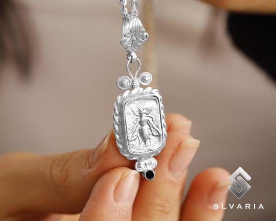 Argento Sterling Con Opale Ciondolo Ape NewL In Argento 925 Con Opale E Zirconi - Per Braccialetti Fai Da Te Ciondolo Argento - Foto 6