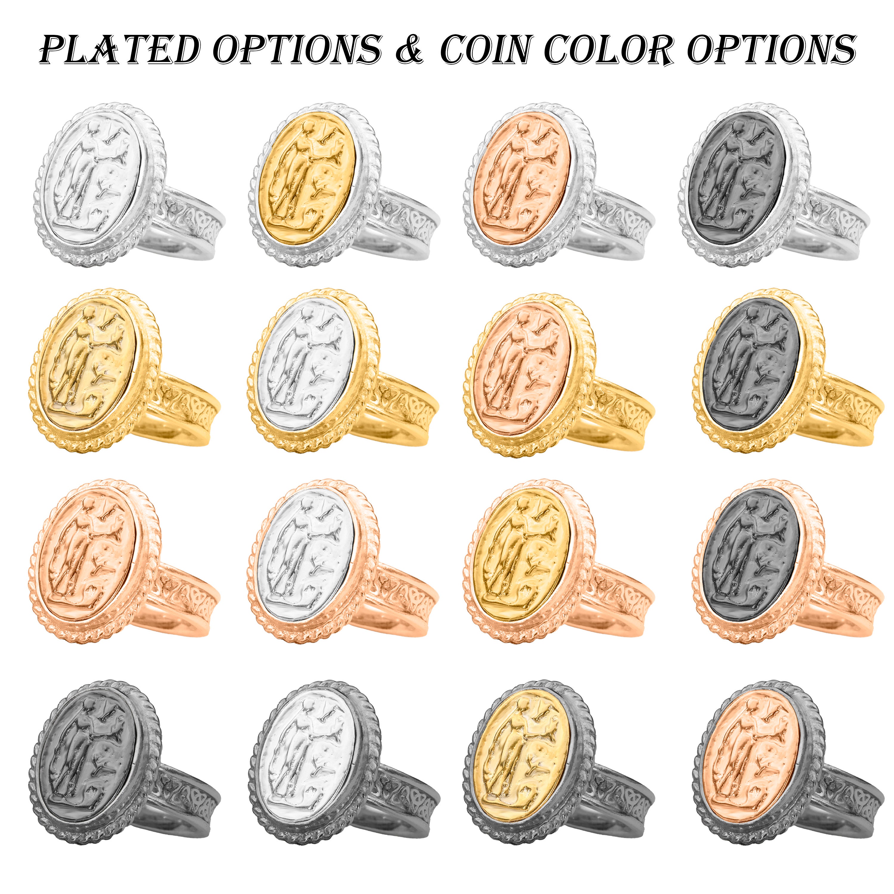 ギリシャ直接買付け】サントリーニ島のアフロディーテリング ゴールド