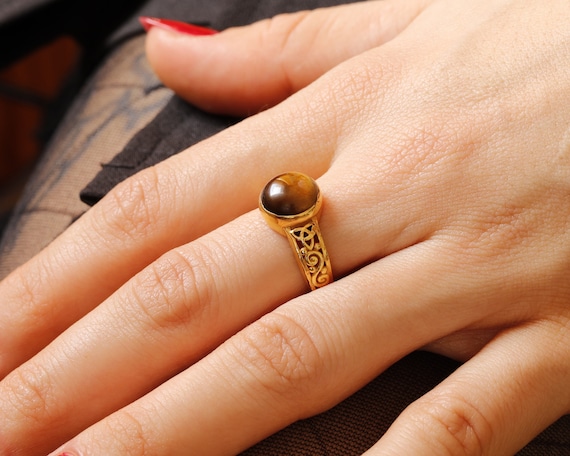 Anello della Felicità in argento massiccio a fascia aperta - Pensieri Anello della Felicità in argento massiccio a fascia aperta - Pensieri