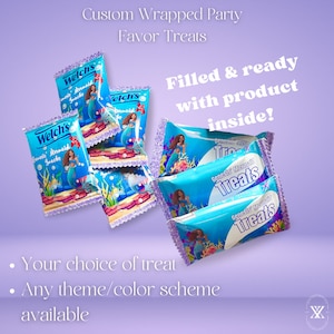 Custom Party Favors Mermaid party decor Mermaid birthday invitation Mermaid party favors Little  Mermaid Party Mermaid Birthday decorations