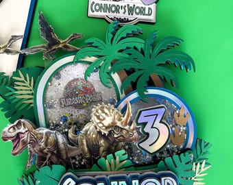 Déco Jurassic Park - Pack De 9 Posters Et Découpes Dinosaures, Logo, Moustique Ambre, Pour Chambre Ou Fête