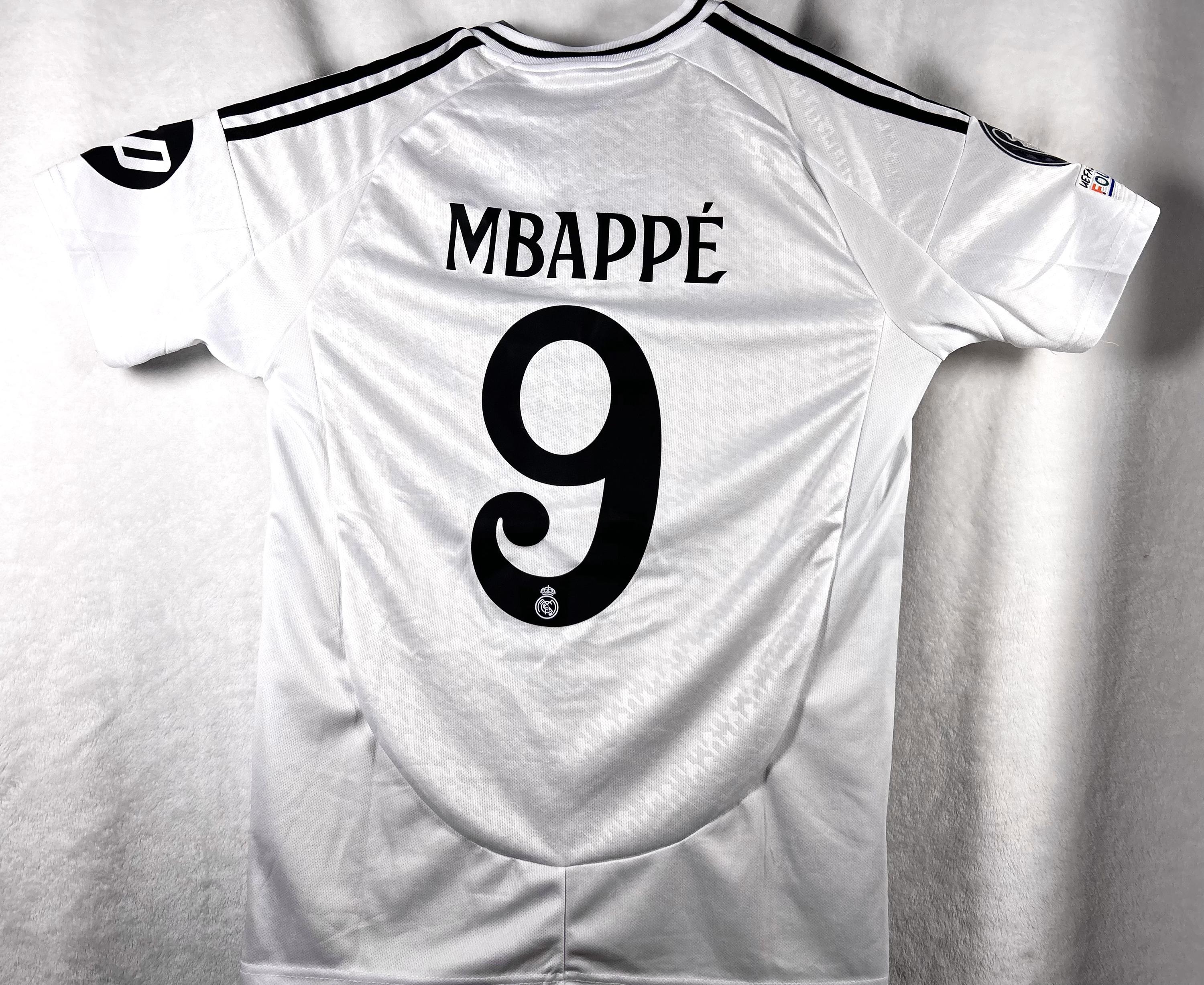 France Mbappe Shirt 2024-25 Real Madrid Home Shirt Mbappe #9