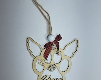 Custom Dog Ornament With Wings