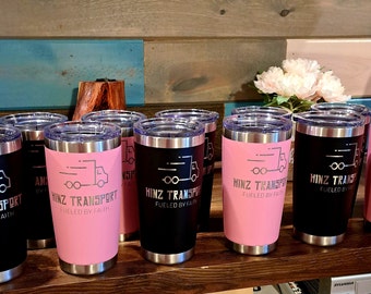 Personalized 20oz Engraved Tumbler, Custom Travel Mug, Stainless Steel Mug.