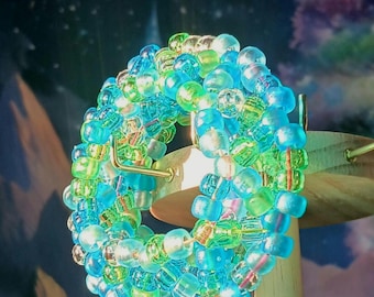 Brazalete Kandi Grueso, Puños Kandi 3D, Pulseras Planas
