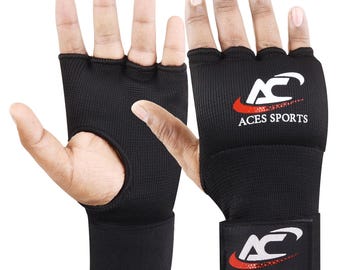 Gel Padded Boxing Hand Wraps: MMA Kickboxing Training Gloves