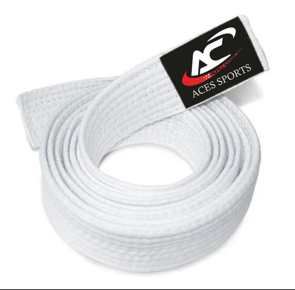 COYUN 1pcs Cintura Judo Karate Sportive, Judo Karate Cintura Arti Marziali Karate Judo Cotone Taekwondo Belts Professionale Karate Aikido Belt Bianco Giallo Bambini Adulti Cintura Arti Marziali 220cm