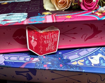 Mini villains make the best lovers holographic laminate bookish sticker, holo, die cut, sparkly stickers, kindle, e-reader, kindle stickers