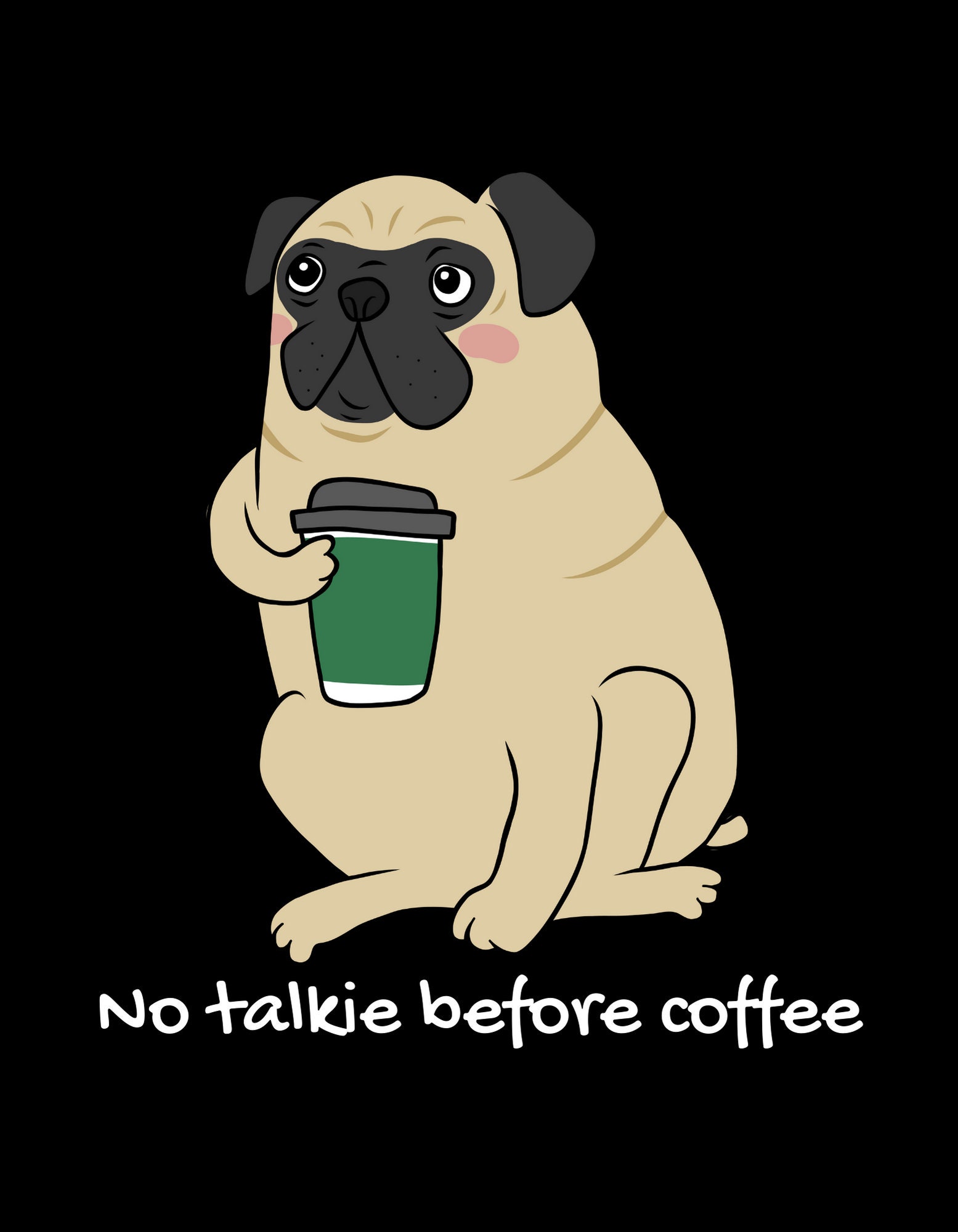 No Talkie Before Coffee Shirt, Coffee Lover Shirt, Coffee Lover Shirt ...