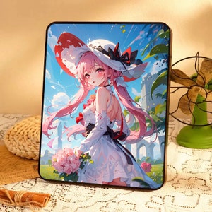 Customized cartoon anime decorative paintings, landscape painting frames, character portraits, desktop decorations, girlfriend gifts