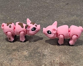 Cerdo articulado impreso en 3D