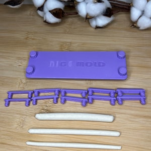 Perfect Sausage Clay Tool Roll 3,4,5,6,7,8mm for polymer clay, logs, Earring Jewellery Making, Tube Hoop Roller plate, DIY, dry, Fairy Doors