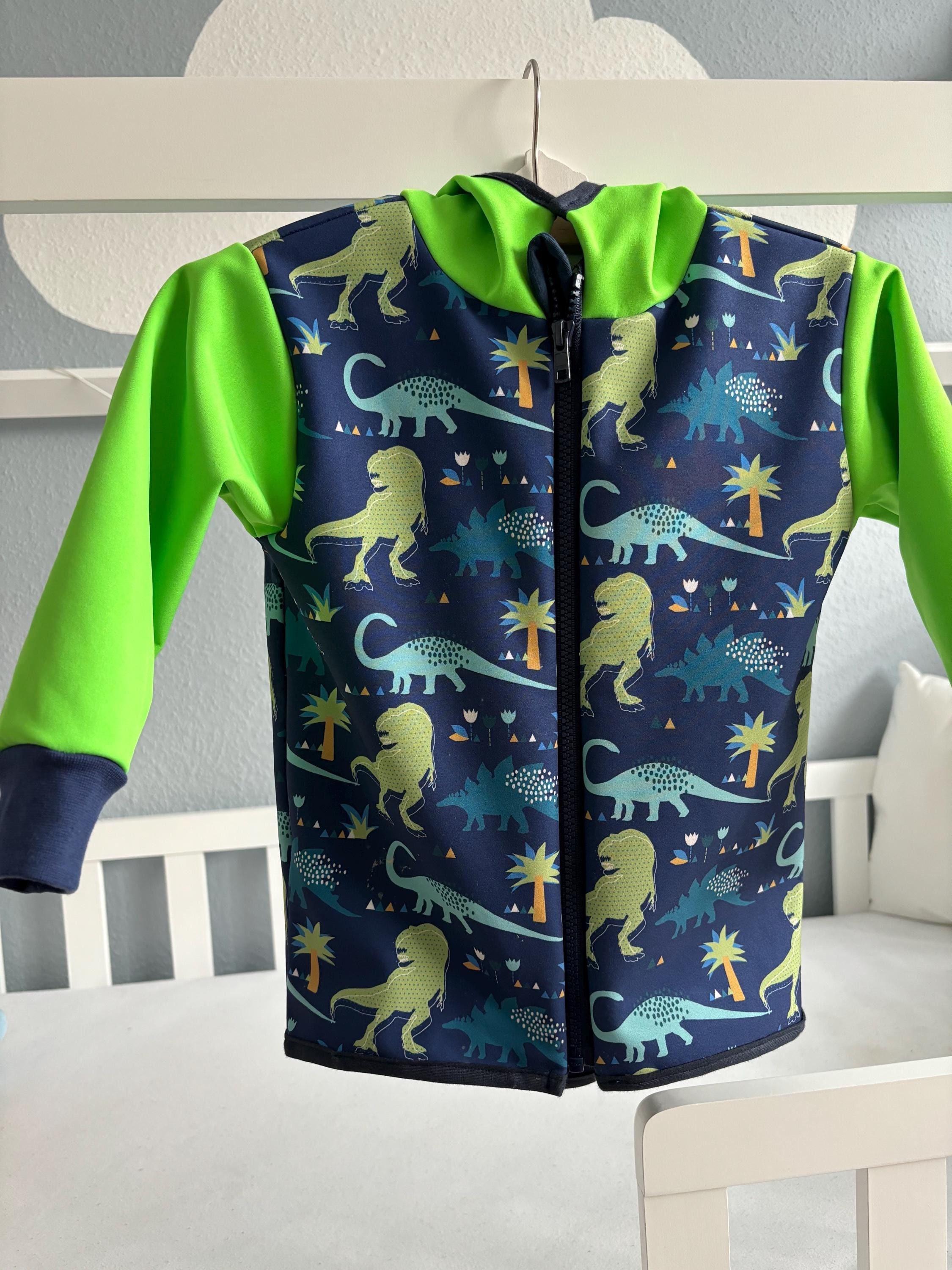 WAMU Softshelljacke Die WAMU Mosaic Softshelljacke Kinder Jacke Mit Kapuze Gr. 98-128