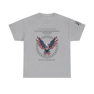 Civilian Marksmanship Program Eagle Tee Rifle Specialist  Patriotic TShirt
