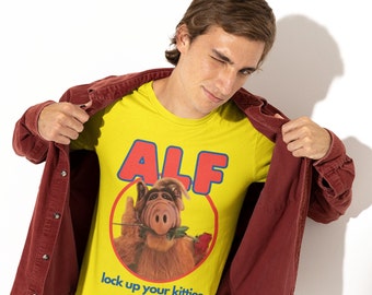 ALF tv show t shirt retro tv 80s tv shows shirt for men Classic sitcoms t shirts vintage tv show t-shirt