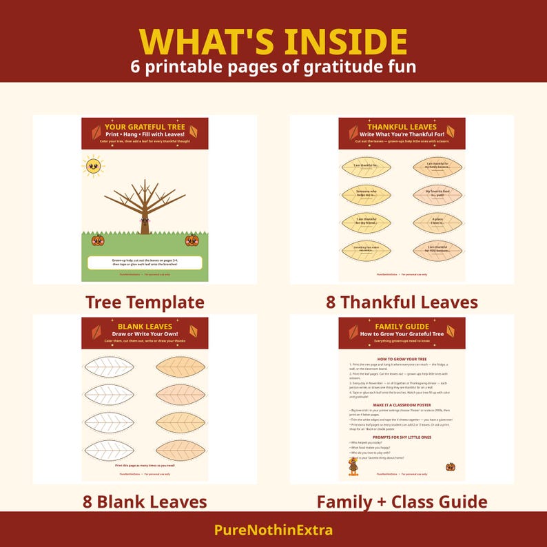 Grateful Tree Craft | Thanksgiving Gratitude Activity for Kids ...