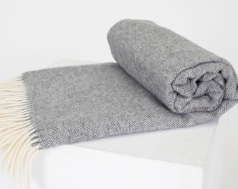 Manta de lana 100%, manta de lana, suave lana de Nueva Zelanda similar a la merino, alta calidad, lana, decoración de interiores, 78,74 x 55,12 pulgadas - 140 x 200 cm