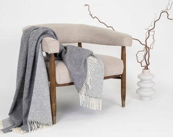 Manta de lana 100 de alta calidad, lana suave de Nueva Zelanda como lana merino, manta de lanzamiento de lana, manta de campamento, manta de decoración interior, suave y cálida