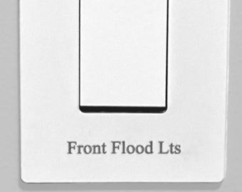 Laser Engraved Switch, Outlet and Decora Plates