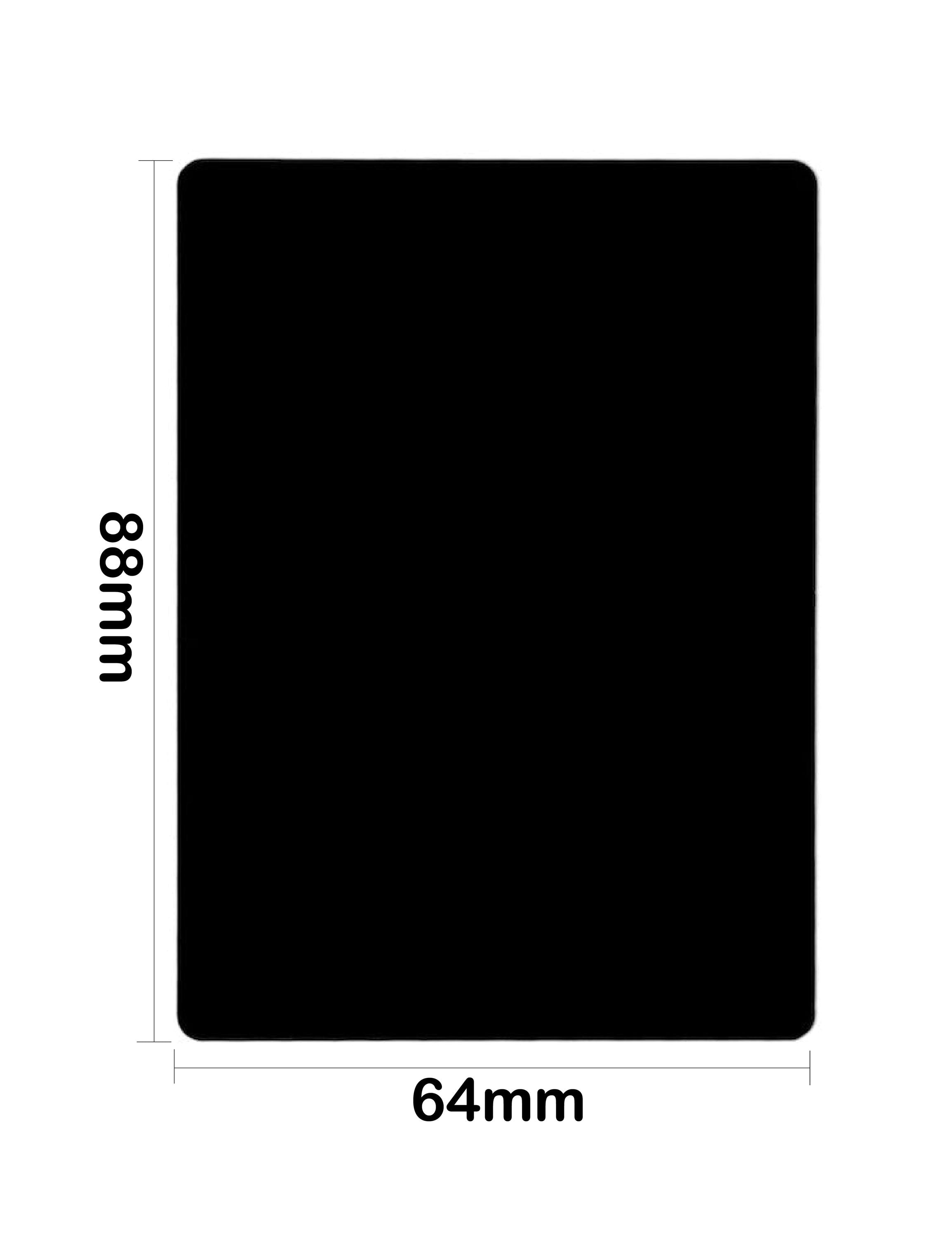 Color Metal Stainless Steel Card Blanks 88mm X 64mm - Player, Game ...