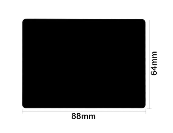 Bulk Pack | Black Metal Stainless Steel Card Blanks 88mm X 64mm