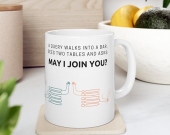 Taza de broma SQL, 11 oz // regalo para analistas y entusiastas de SQL