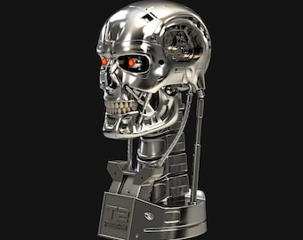 Terminator Skull | 3D Printing High Quality STL File | Miniature Model Kit