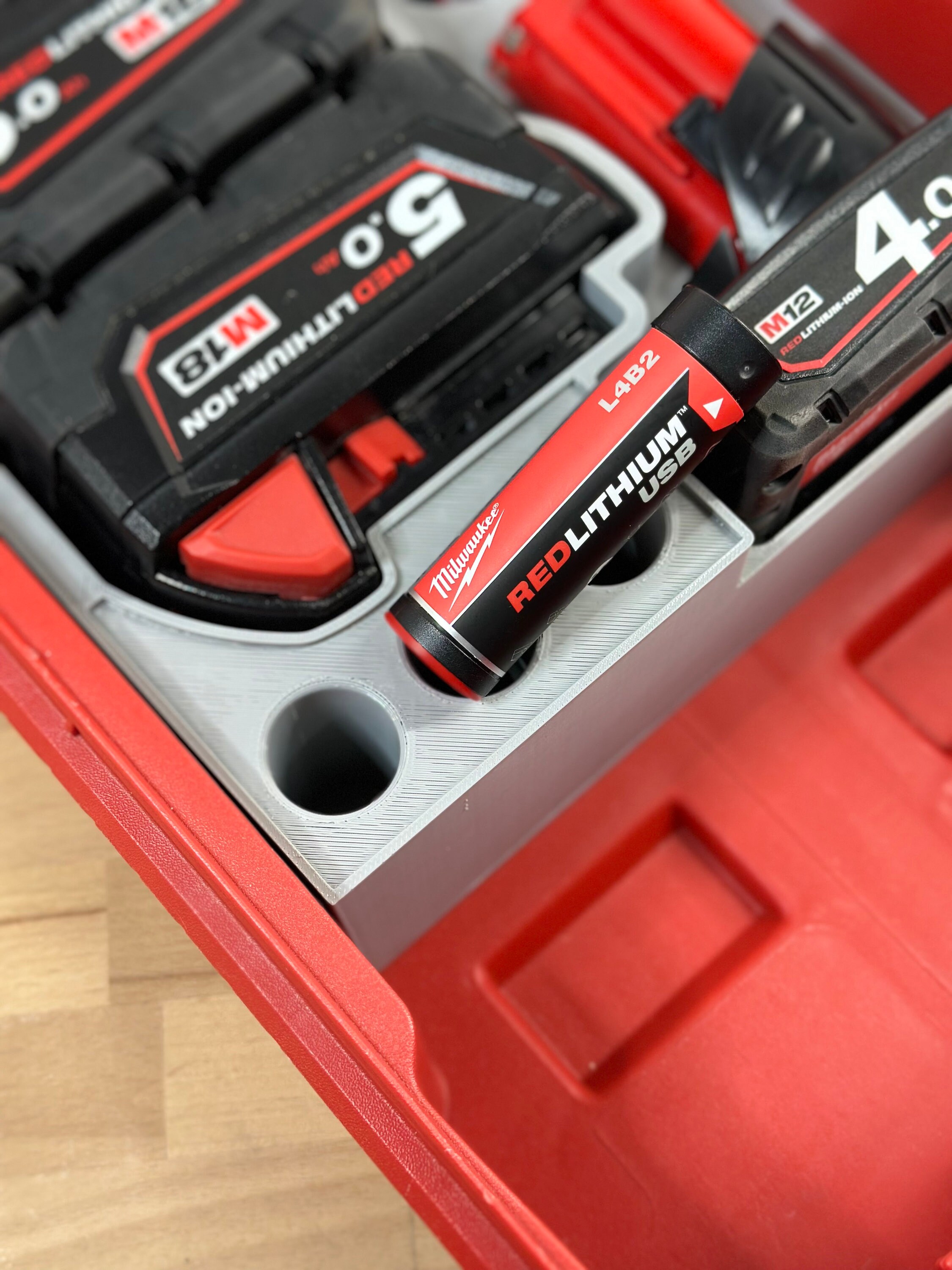 Milwaukee Packout Assorted Battery Half Length Custom Insert - Etsy