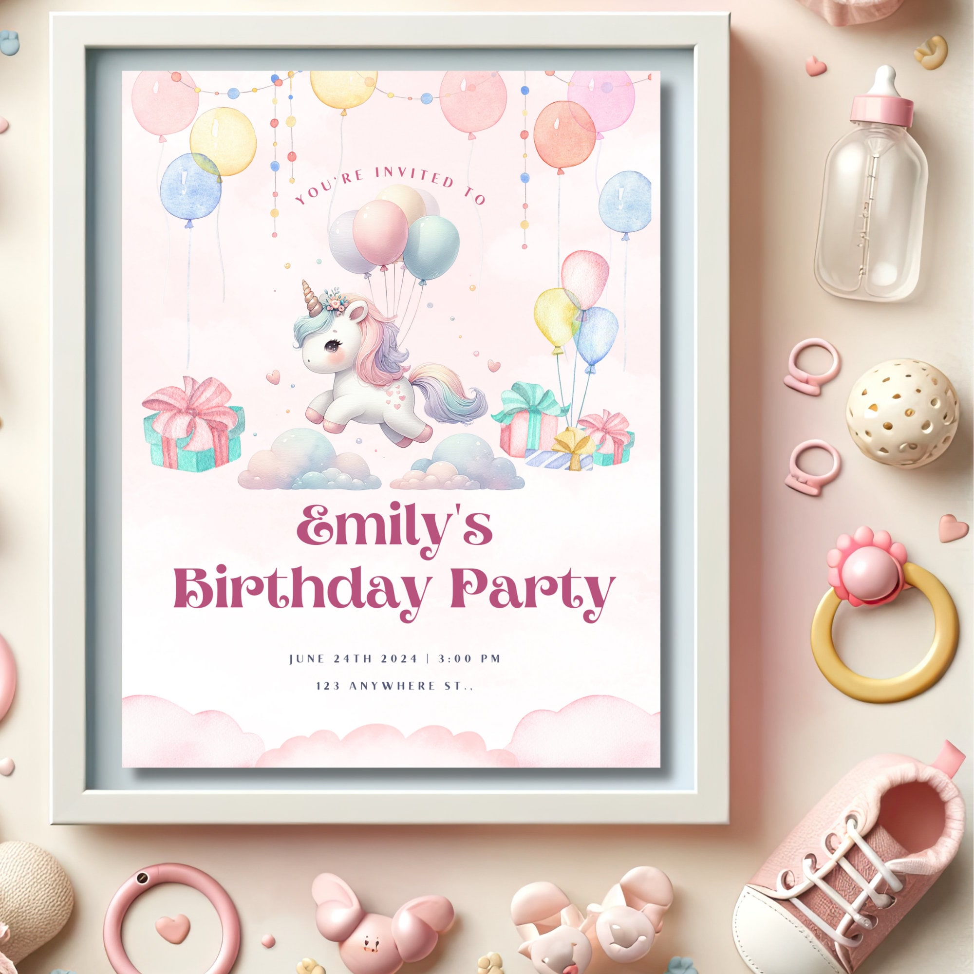 Pastel Unicorn Clipart Collection 25 PNG Files With Kawaii Watercolor ...