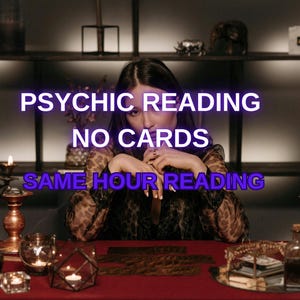 SPECIAL Psychic Reading - Psychische Lesung Ohne Tarotkarten, Tarot Legung, Psychische Liebe Legung, Same HOUR Legung, Intuitive Lesung