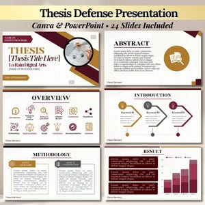 PowerPoint-presentationsmall Forskning, Akademiska bilder PowerPoint, Presentationsmall för försvar av avhandling Canva, Disputation av doktorsavhandling