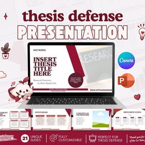 Presentationsmall för examensarbete i Canva, akademiska bilder i PowerPoint, PPT-forskningsaffisch, mallar för examensarbete, avhandlingsmall