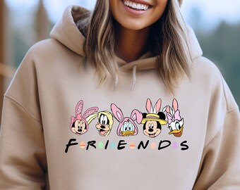 Disney Friends Easter Hoodie, Disney Easter Hoodie, Disneyworld Friends Easter Hoodie, Disneyland Easter Hoodie, Disney Friends Hoodie